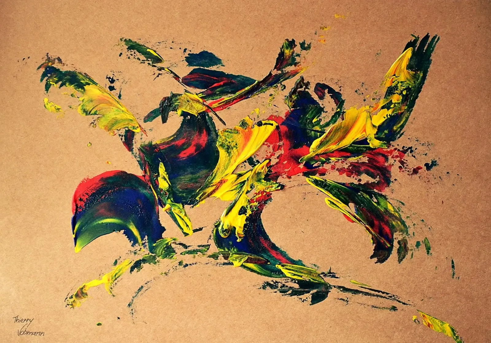 NATURAL STYLE 13 pellicola backlit da Thierry Vobmann Abstract painting