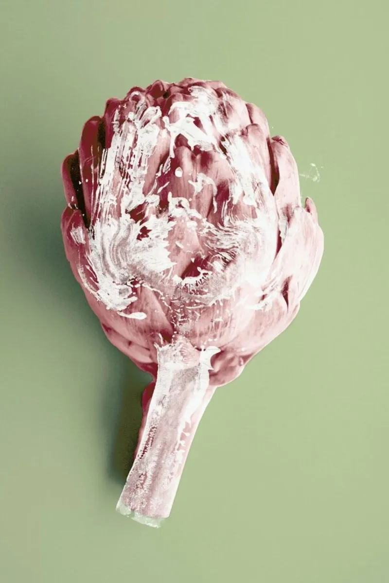 Ode aux Légumes - Artichoke acrylic glass by BlauMaschine