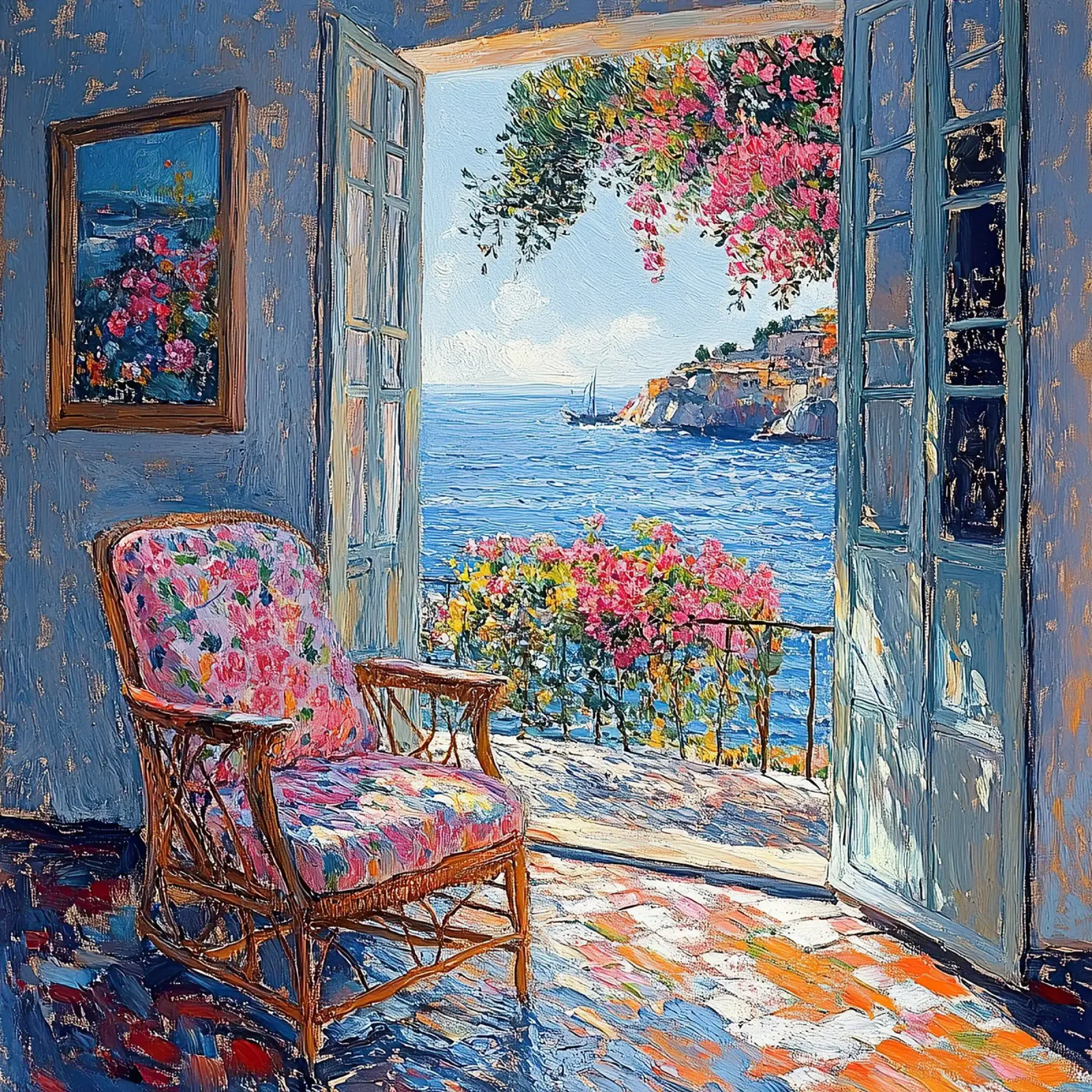 Henri Matisse ispira "Orizzonti sussurrati pellicola backlit da Nikis Art Studio