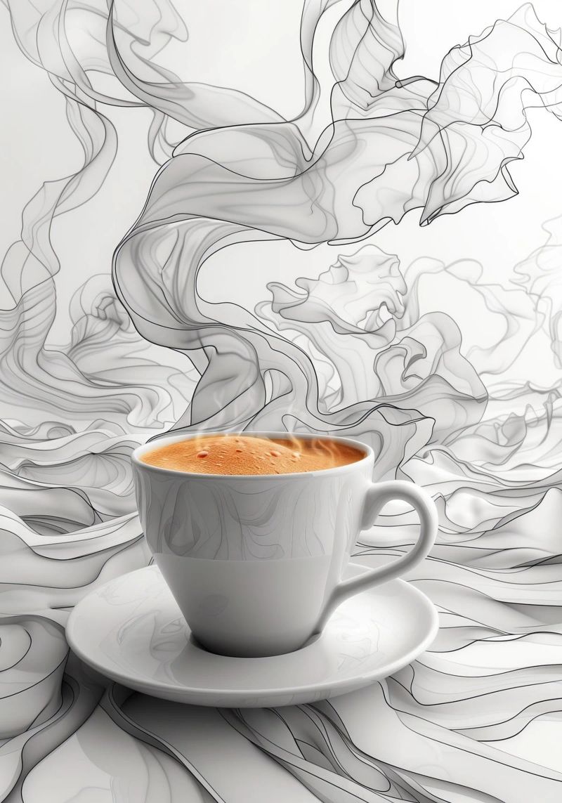 È l'ora del caffè espresso pellicola backlit da Justyna Jaszke JBJart