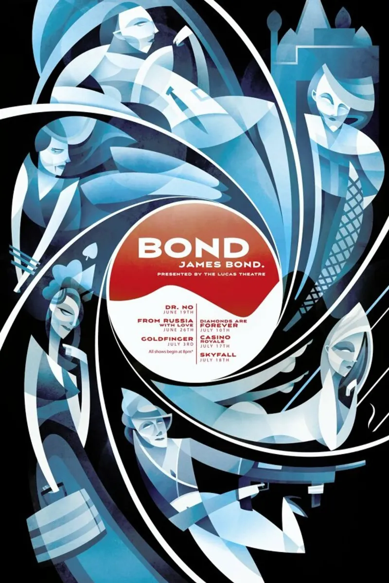 Bond. James Bond. pellicola backlit da Sean Loose