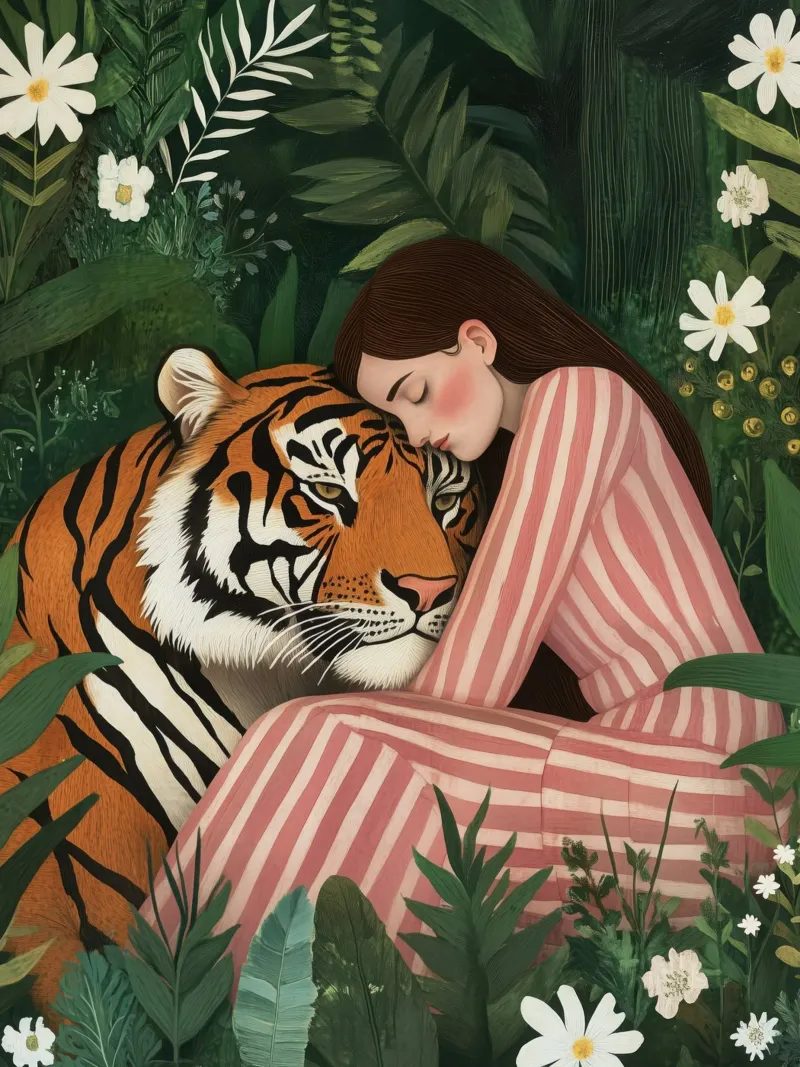 My life with Tiger | Poetic jungle dream forex plate by Autofocus