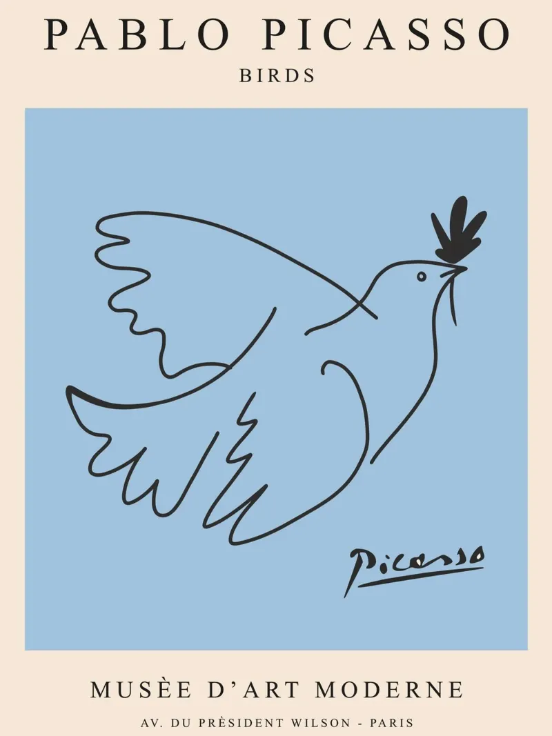 Dove of Peace - Picasso art motif canvas by Whole©