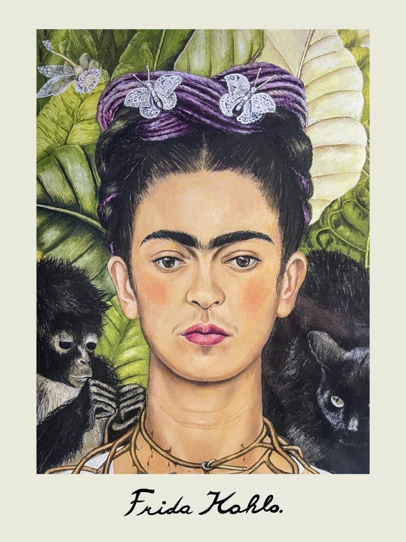 Frida's Dornenkragen Poster von Carinaprint