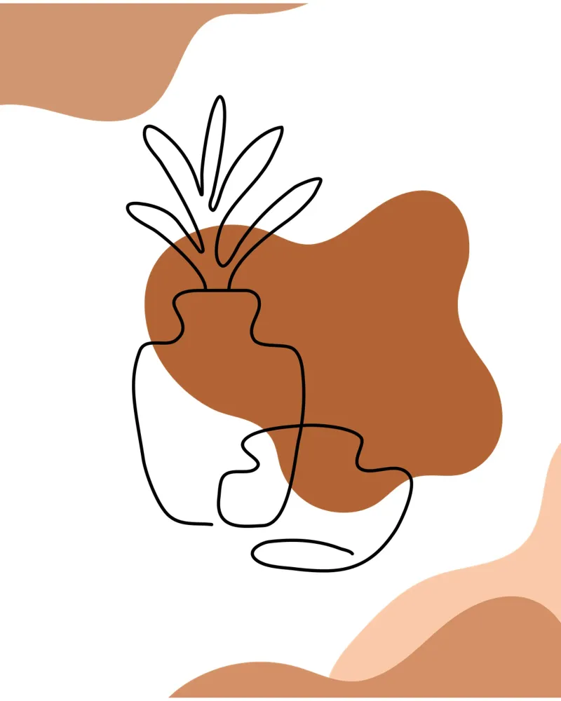 Fiori boho semplici e minimalisti pellicola backlit da YSV MINIMALIST