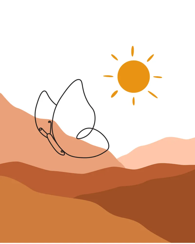 Farfalla volante moderna e minimalista pellicola backlit da YSV MINIMALIST