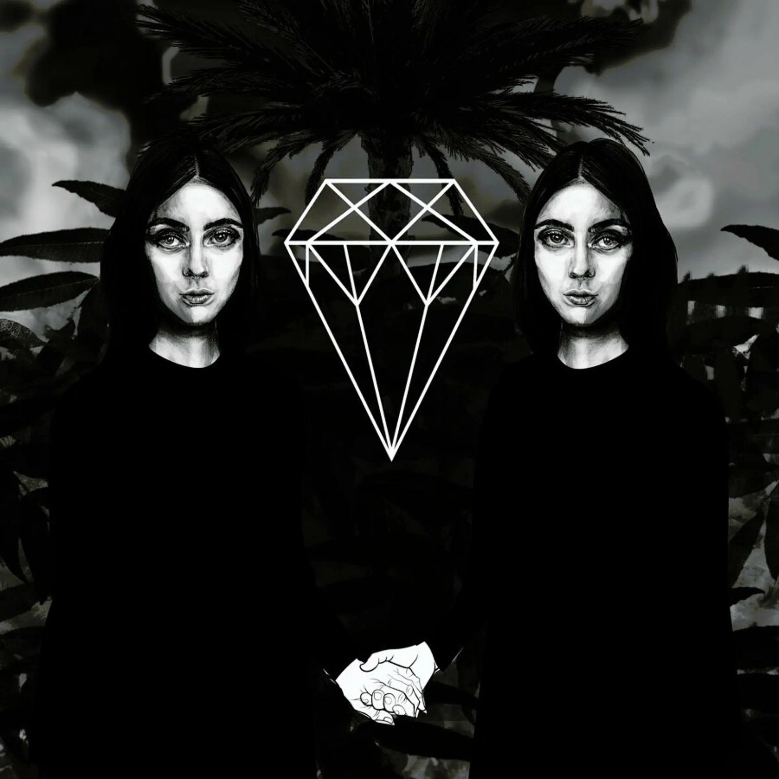 Twins With Palm pellicola backlit da Agnes KR Patience