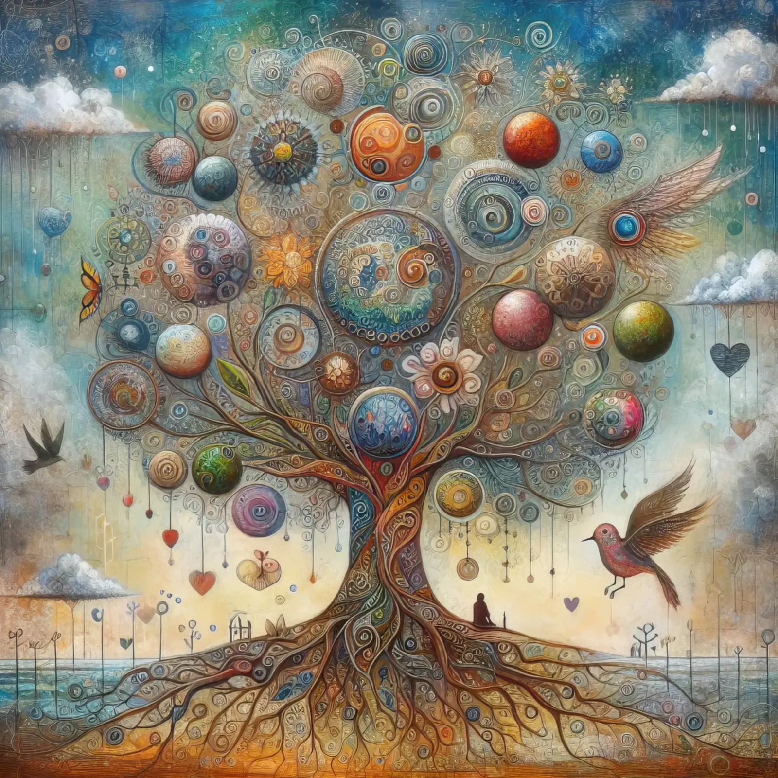 l'albero della vita carta hahnemühle da 🎁 ARTVI-SHOP
