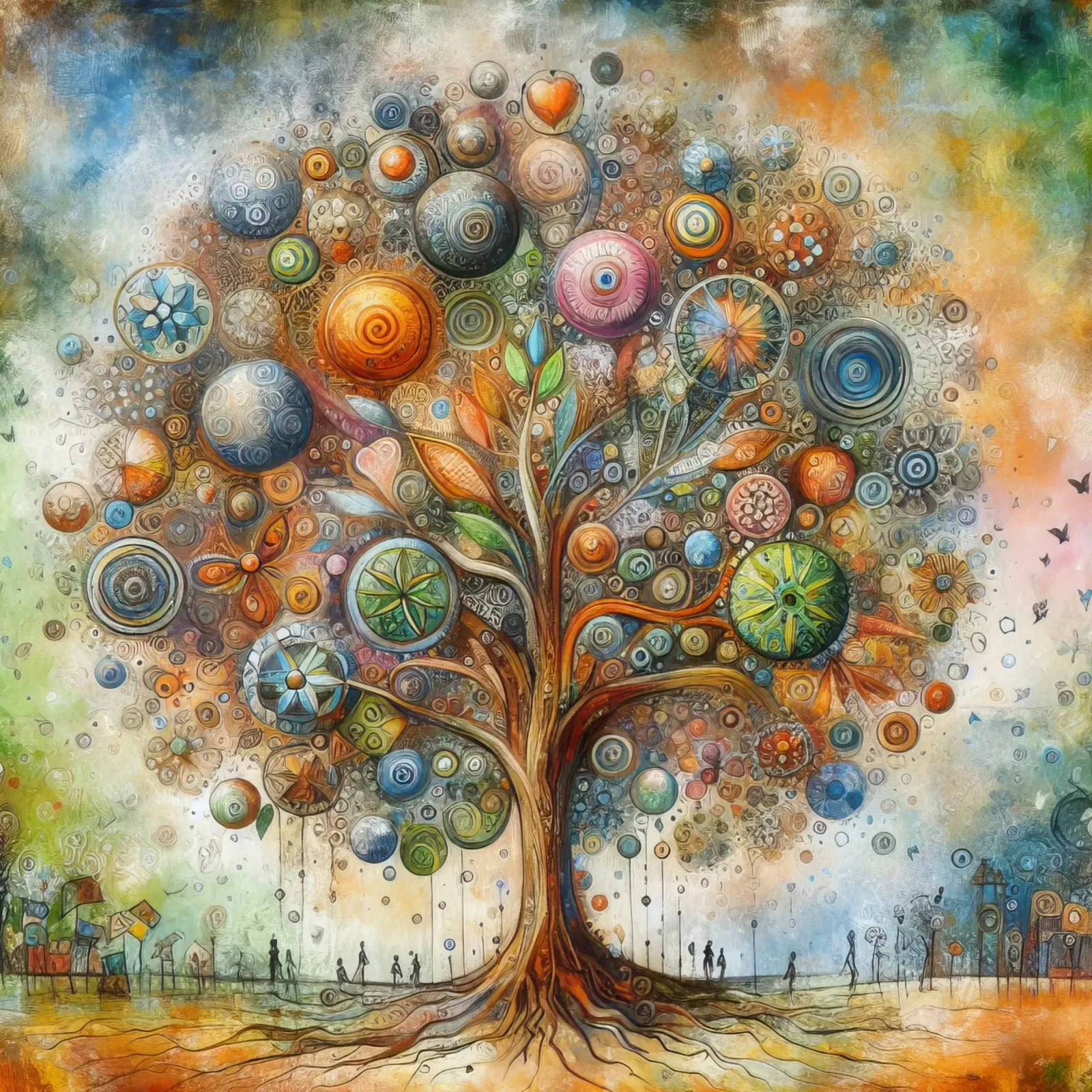 der Baum des Lebens Hahnemühle von 🎁 ARTVI-SHOP