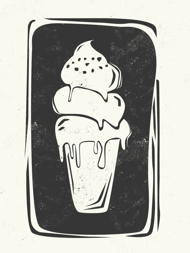 Gelato pellicola backlit da Indigo Rain