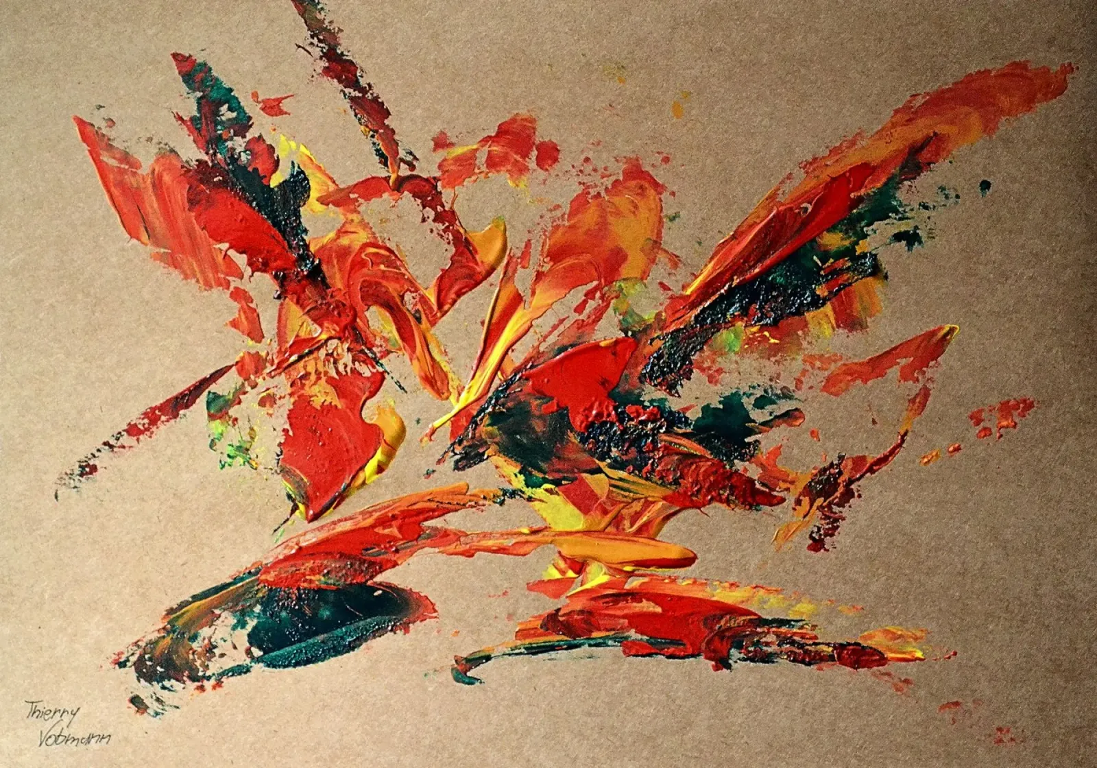 NATURAL STYLE 14 pellicola backlit da Thierry Vobmann Abstract painting