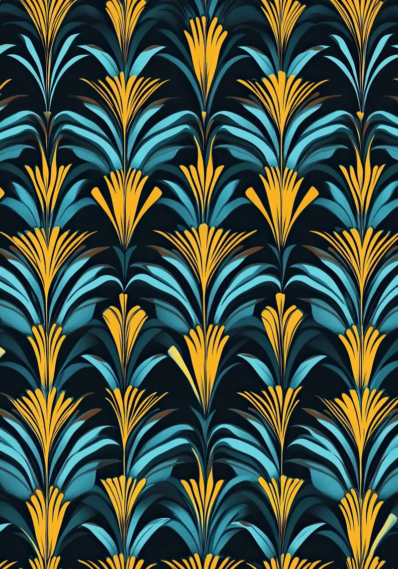 Art Deco "Golden Age Dreams" alluminio dibond da Nikis Art Studio