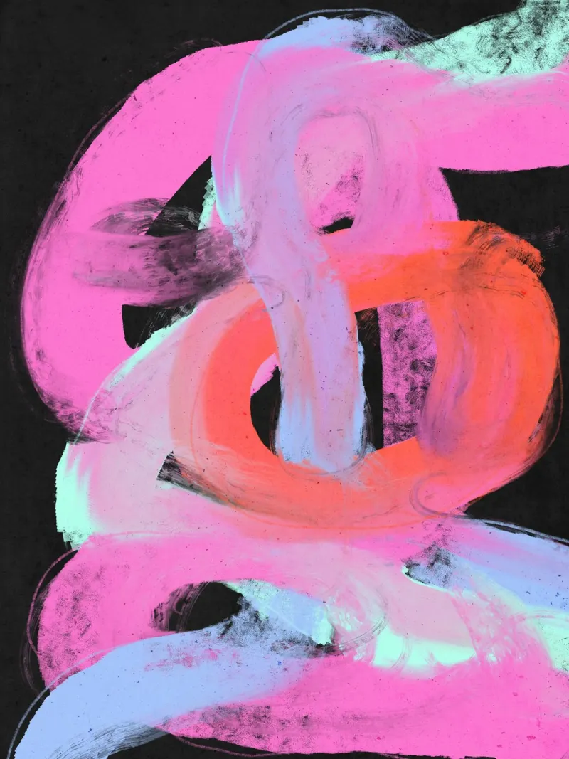 Neon Loops alluminio dibond da treechild