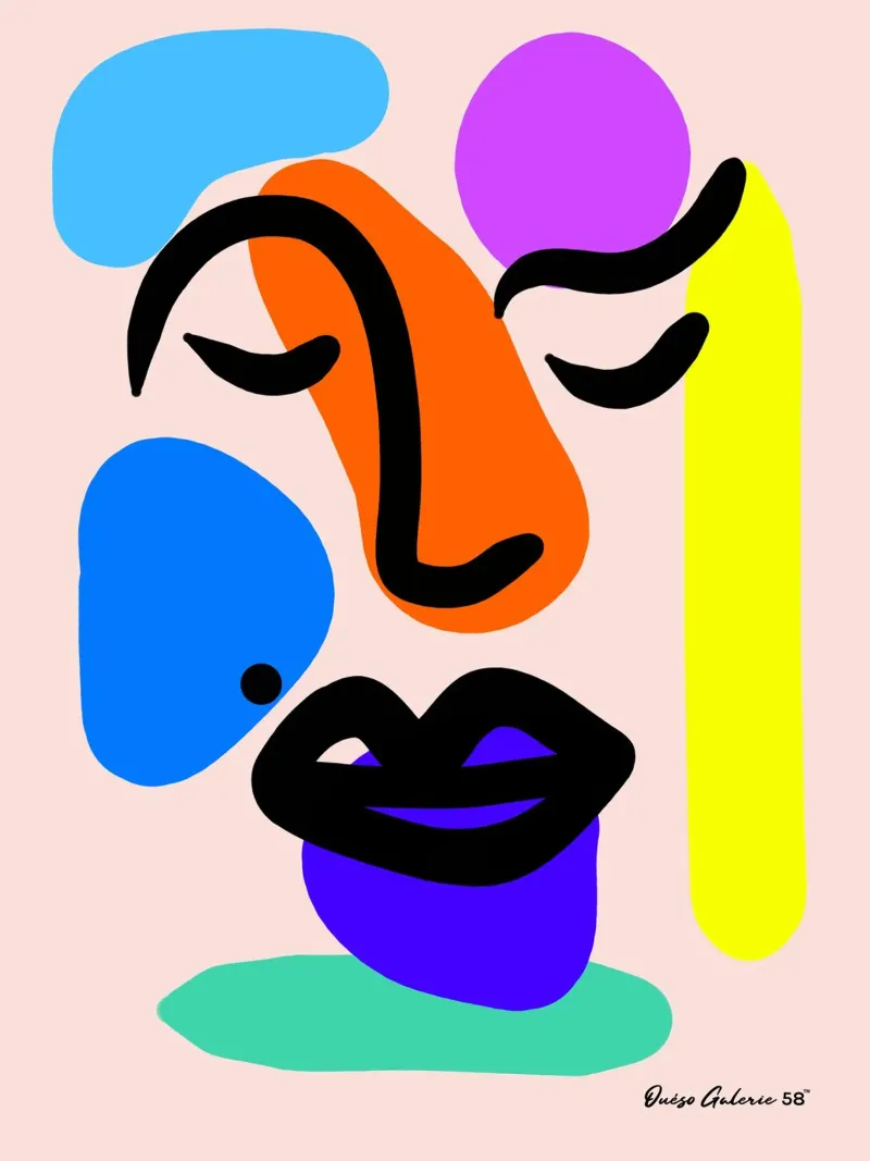 Vivid Life poster con telaio in alluminio da Mike Leymi