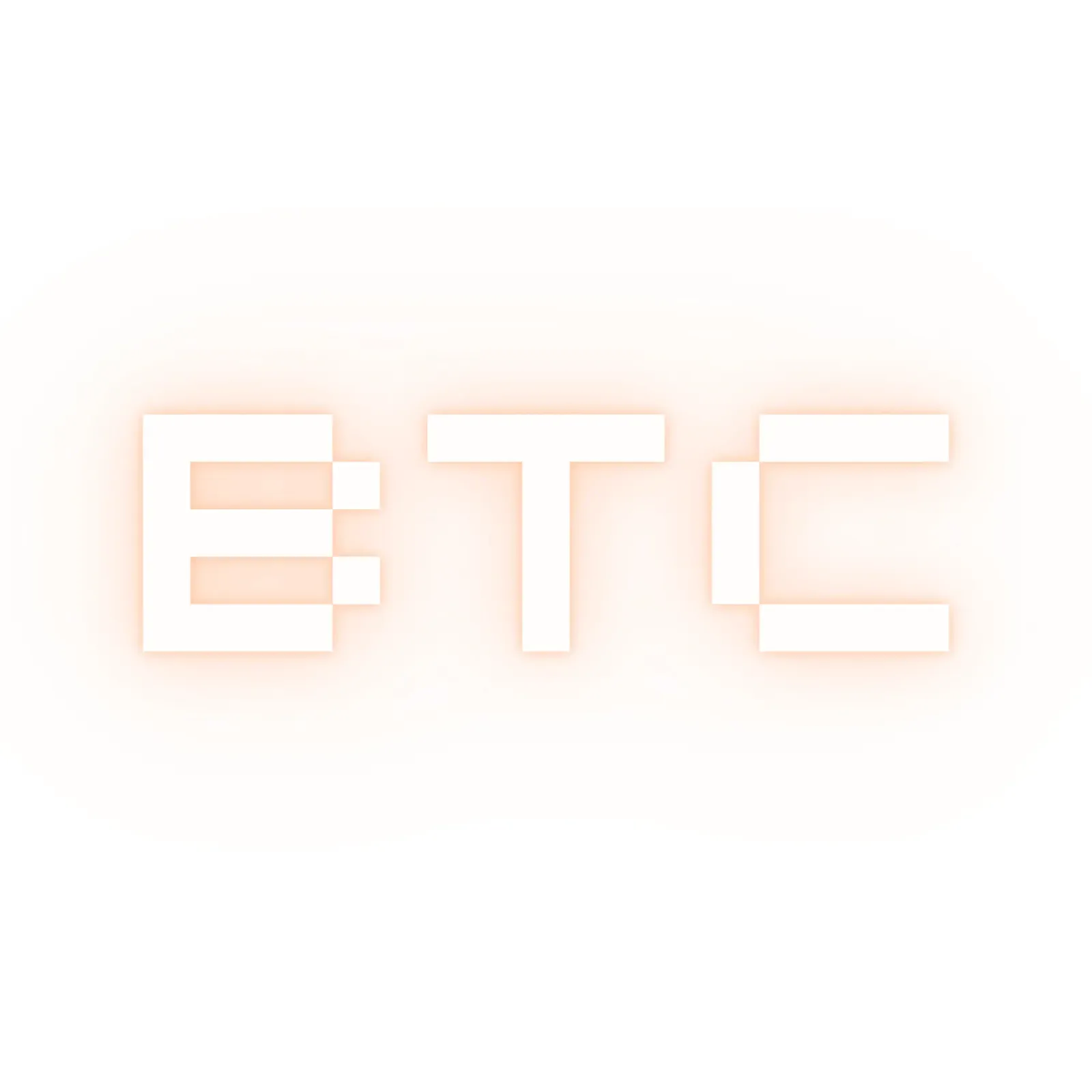 BTC_Glow Orange tela con Cornice a cassetta da Crypto_Jungle