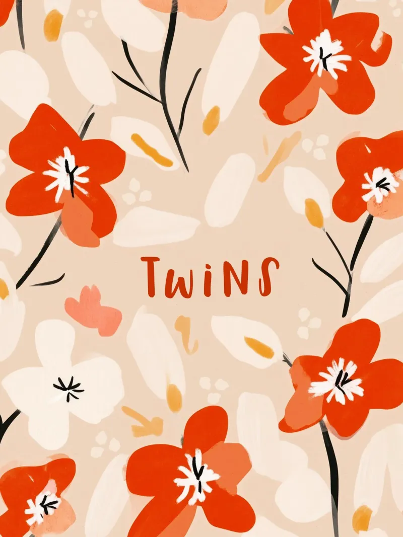 Twins (Red text) pellicola backlit da treechild