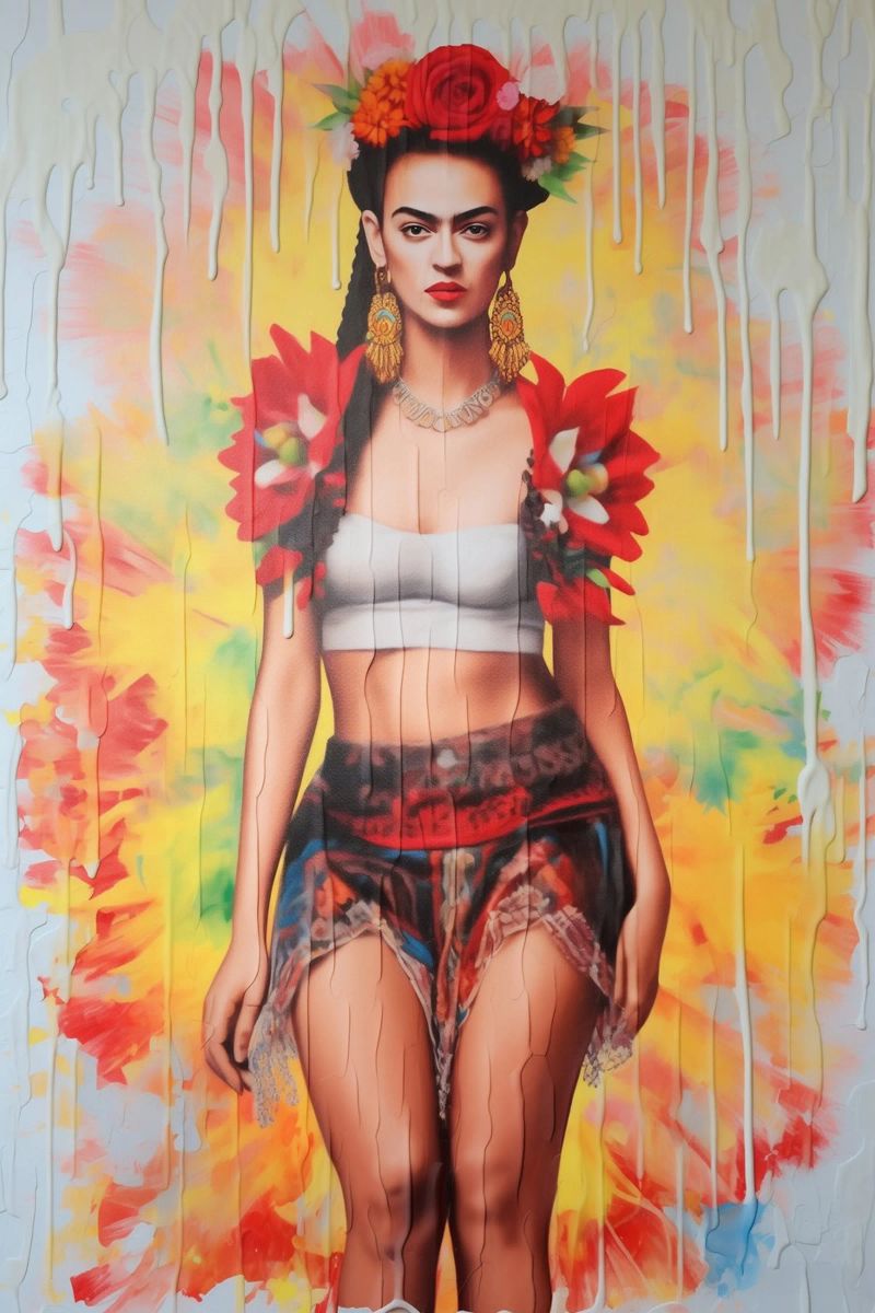 Frida Abstrake culture pop poster de Carinaprint