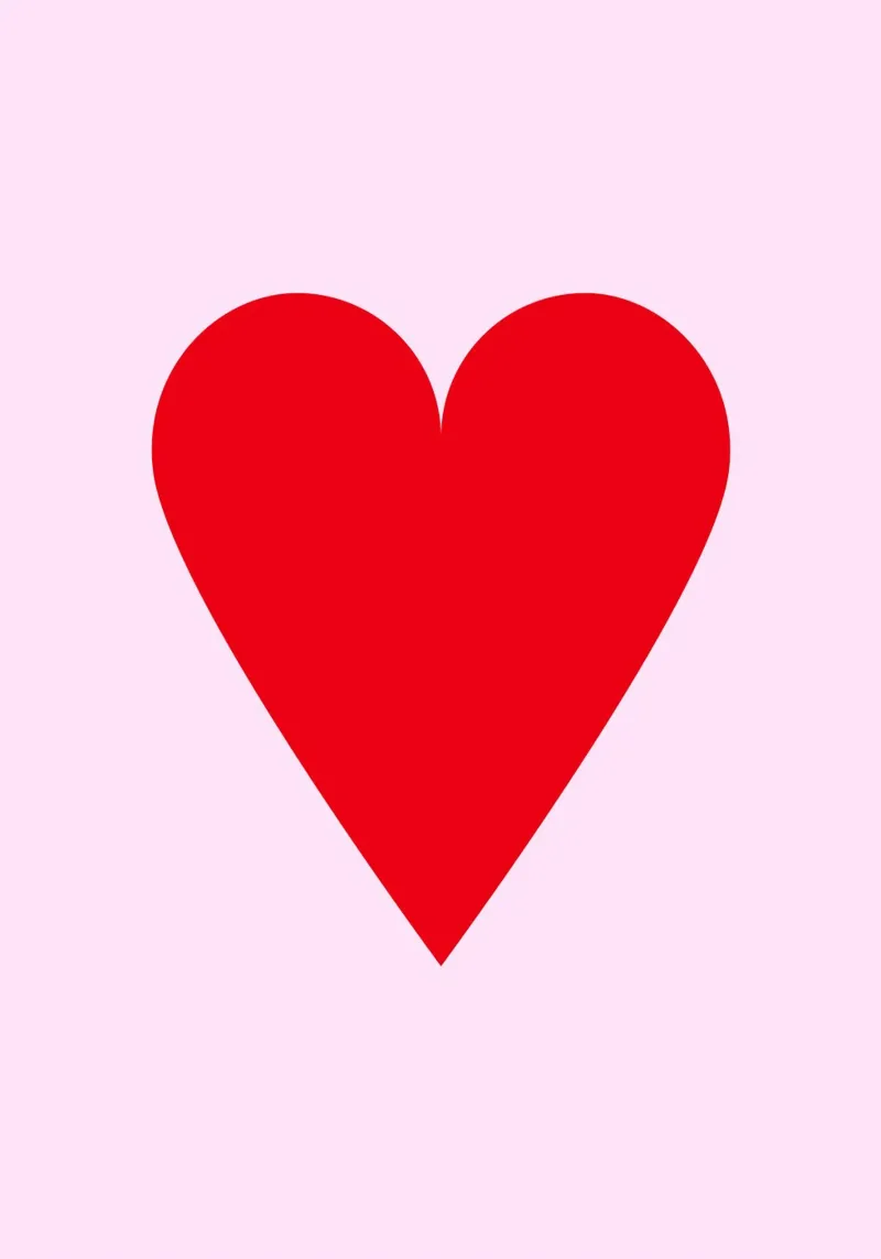 heart poster with wooden frame by lookingforsunrays