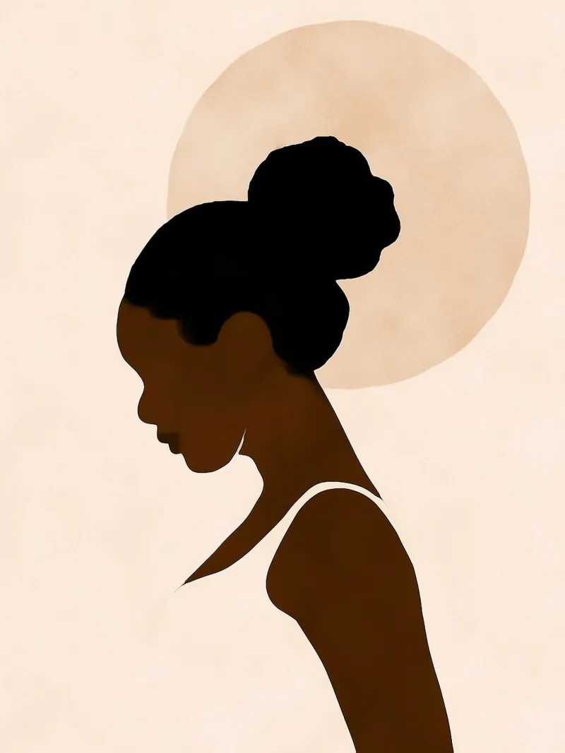 Afro aura Alu-Dibond von Mathudace Créas