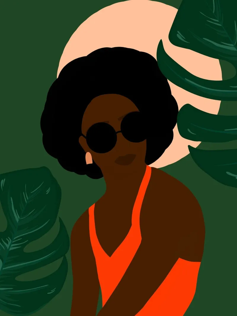 Afro serenity pellicola backlit da Mathudace Créas