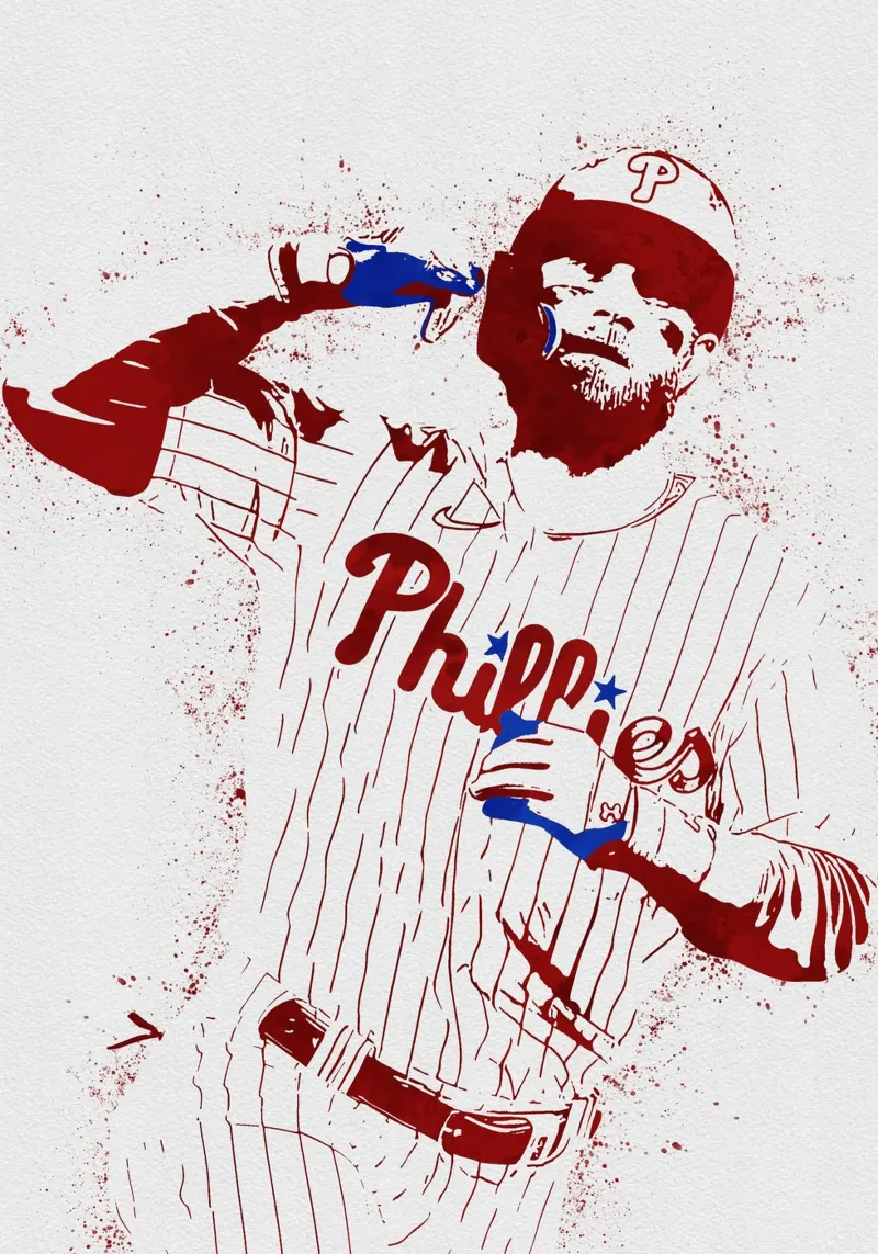 Bryce Harper backlit film by tenten