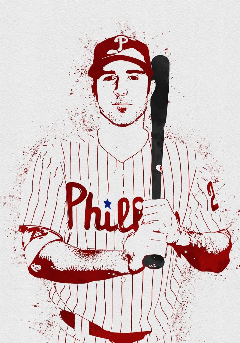 Chase Utley pellicola backlit da tenten
