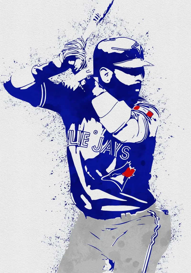 Jose Bautista poster con telaio in legno da tenten