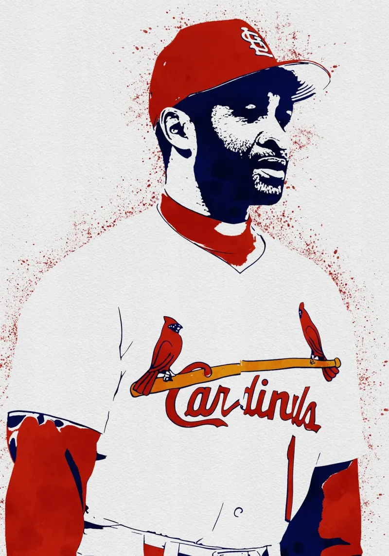 Ozzie Smith poster con telaio in alluminio da tenten