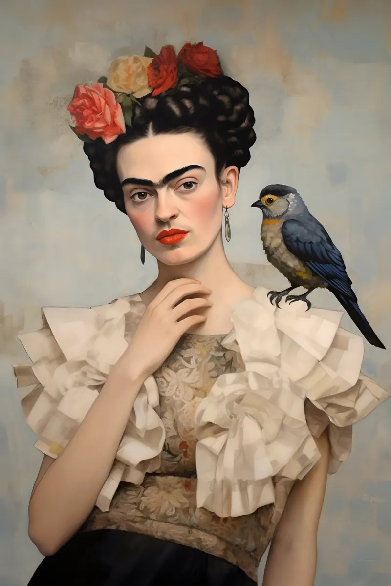 Frida Mode Stil Poster von Carinaprint