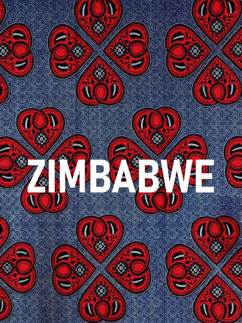 Zimbabwe poster con telaio in legno da Mathudace Créas