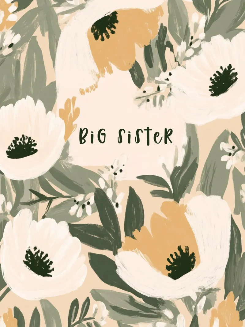 Big Sister No 2 poster con telaio in plastica da treechild