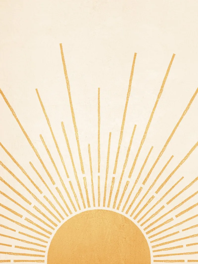 Boho Sun no. 5 Vertical pellicola backlit da apoloprints
