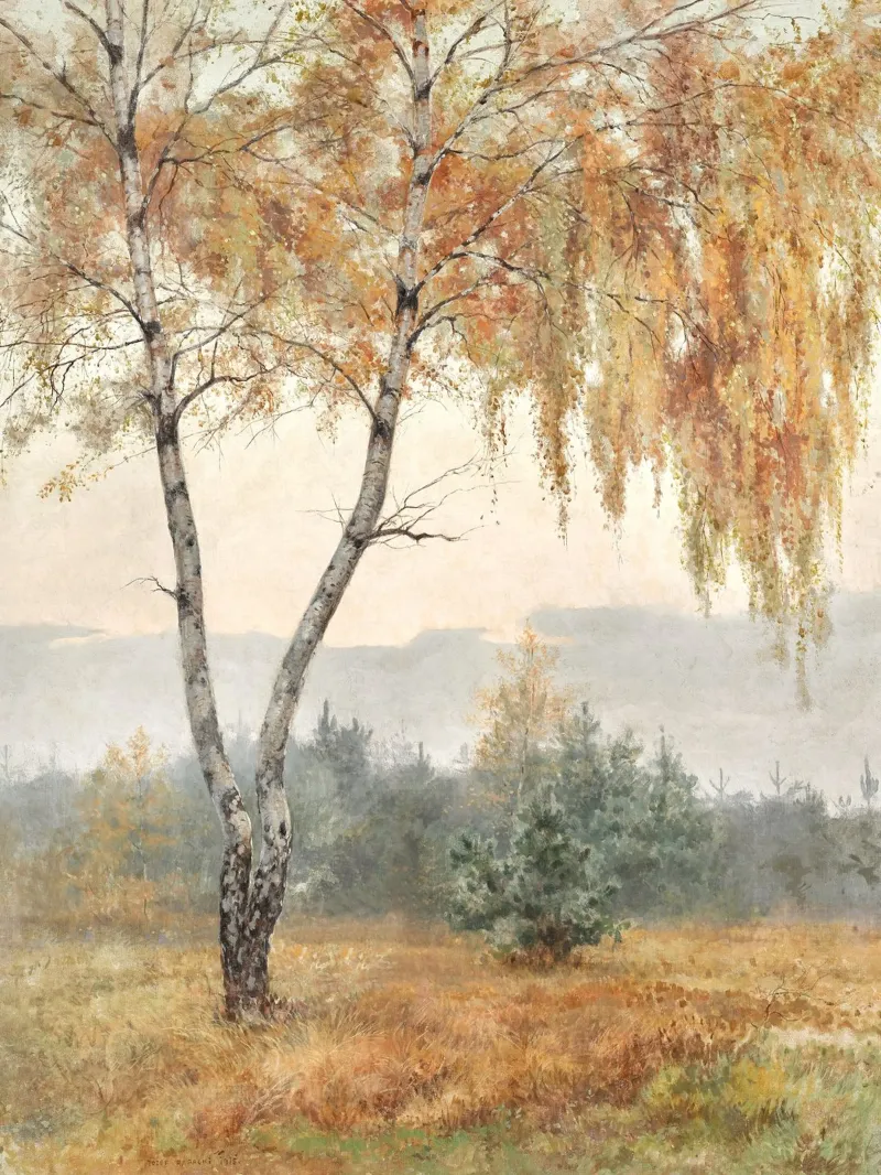 Autumn Tree Boho Painting pellicola backlit da apoloprints
