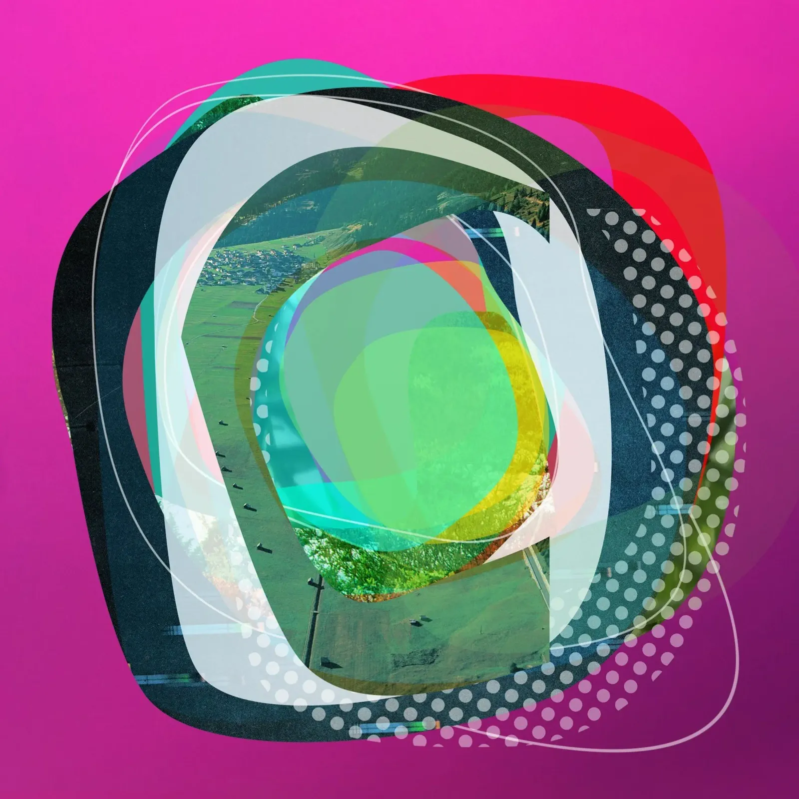 the abstract dream 4 poster with wooden frame by Marko Köppe
