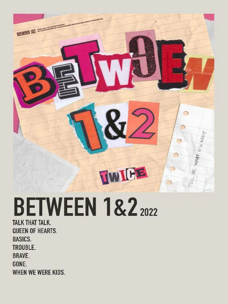BETWEEN 1&2 2022 TWICE Poster von SoundStudio