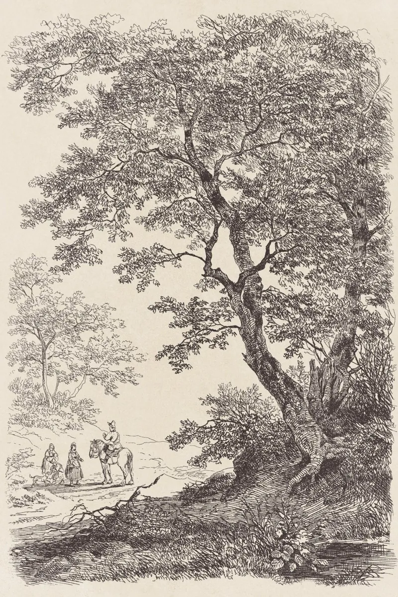 Tree Landscape Sketch no. 5 poster da apoloprints