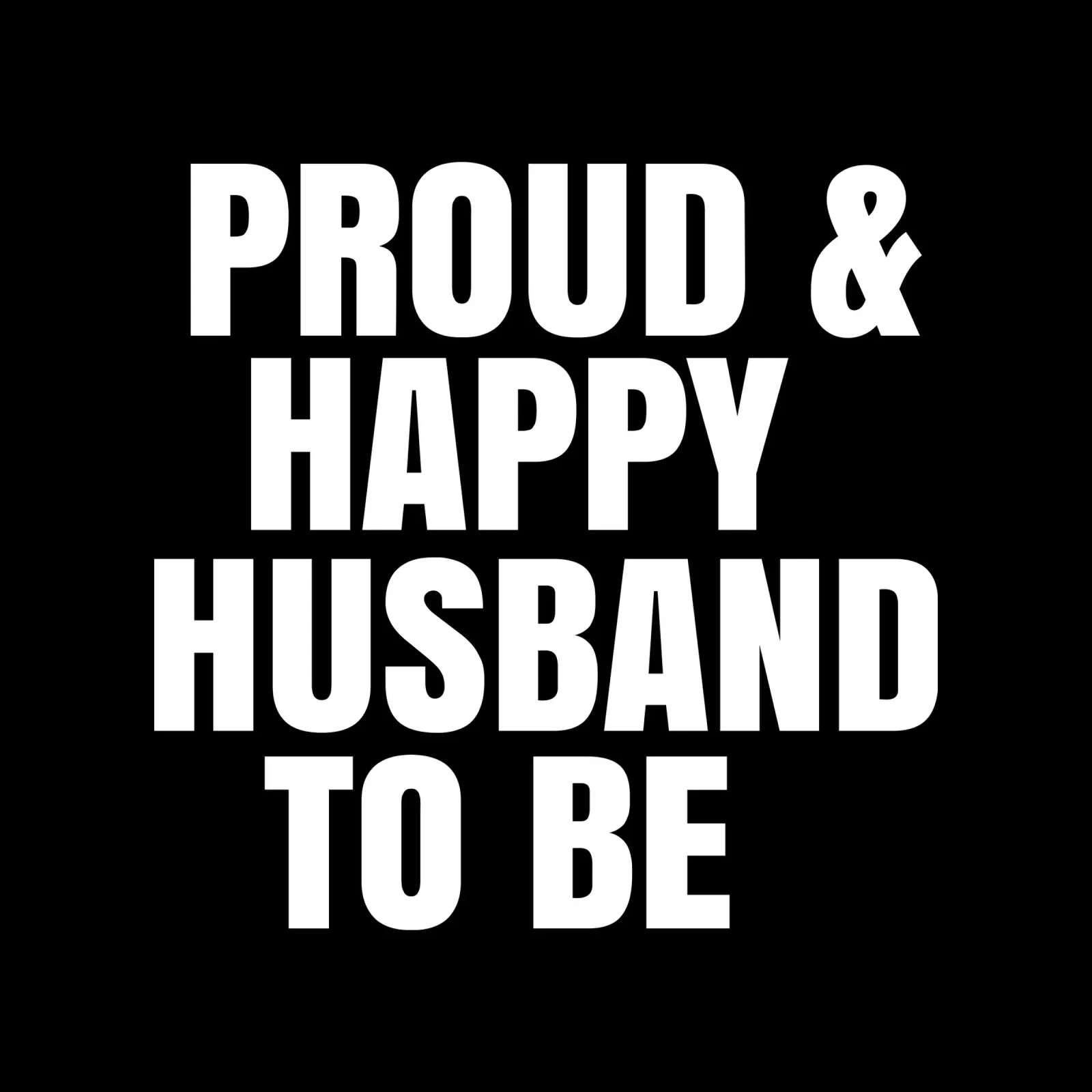 Proud and happy husband to be poster con telaio in plastica da happieeagle