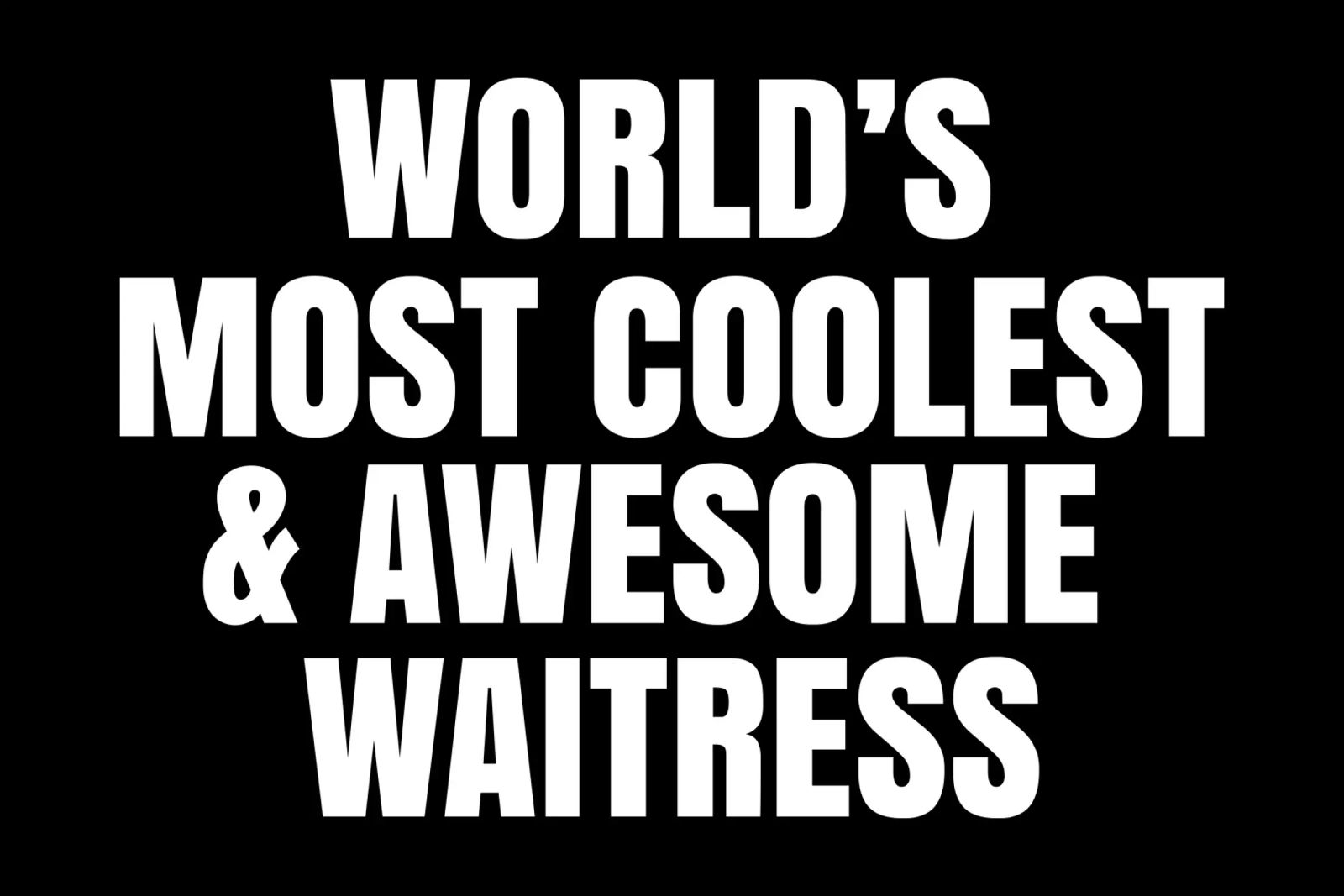 World's most coolest and awesome waitress pellicola backlit da happieeagle