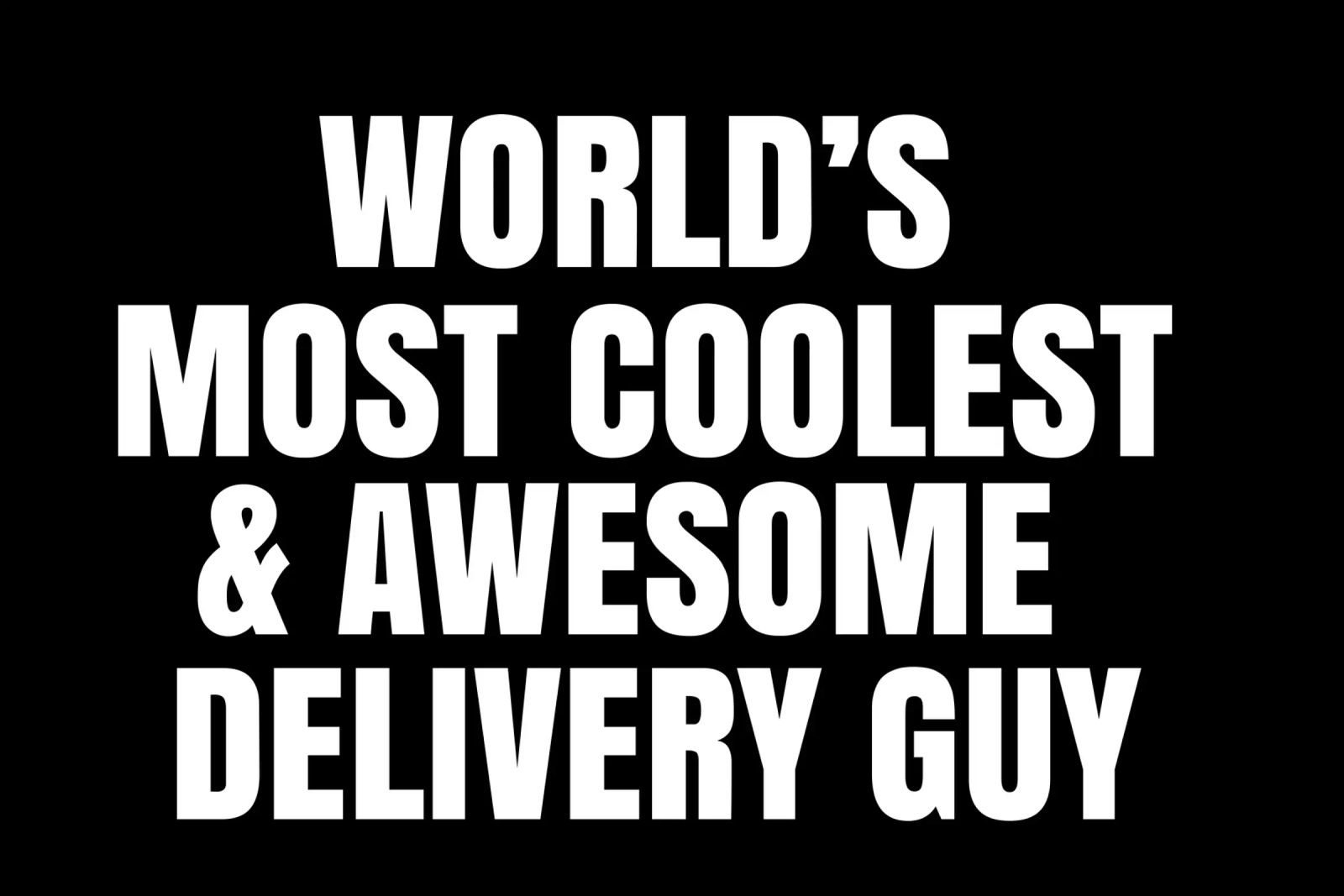 World's most coolest and awesome delivery guy pellicola backlit da happieeagle