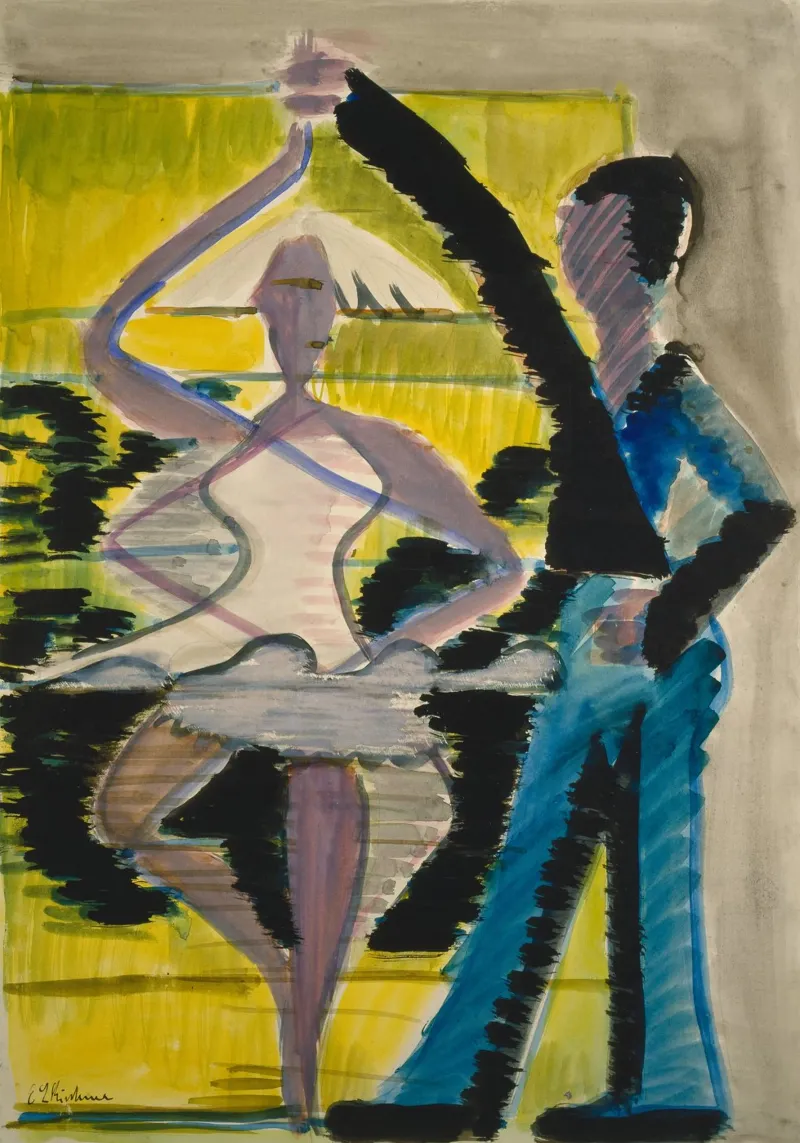Ernst Ludwig Kirchner - Pirouetting Dancer canvas by ARTOTHEK