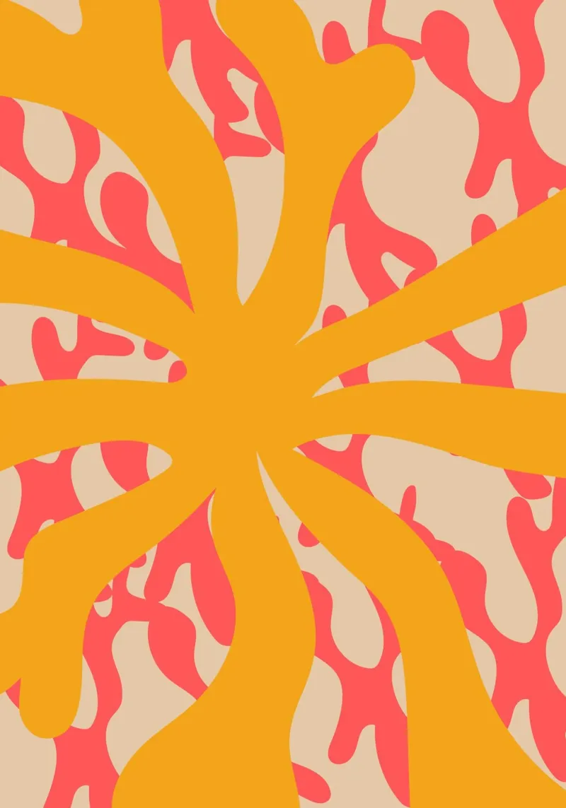 Sun Flower | Abstract | Art | Summer Vibes pellicola backlit da PrintCessStudio
