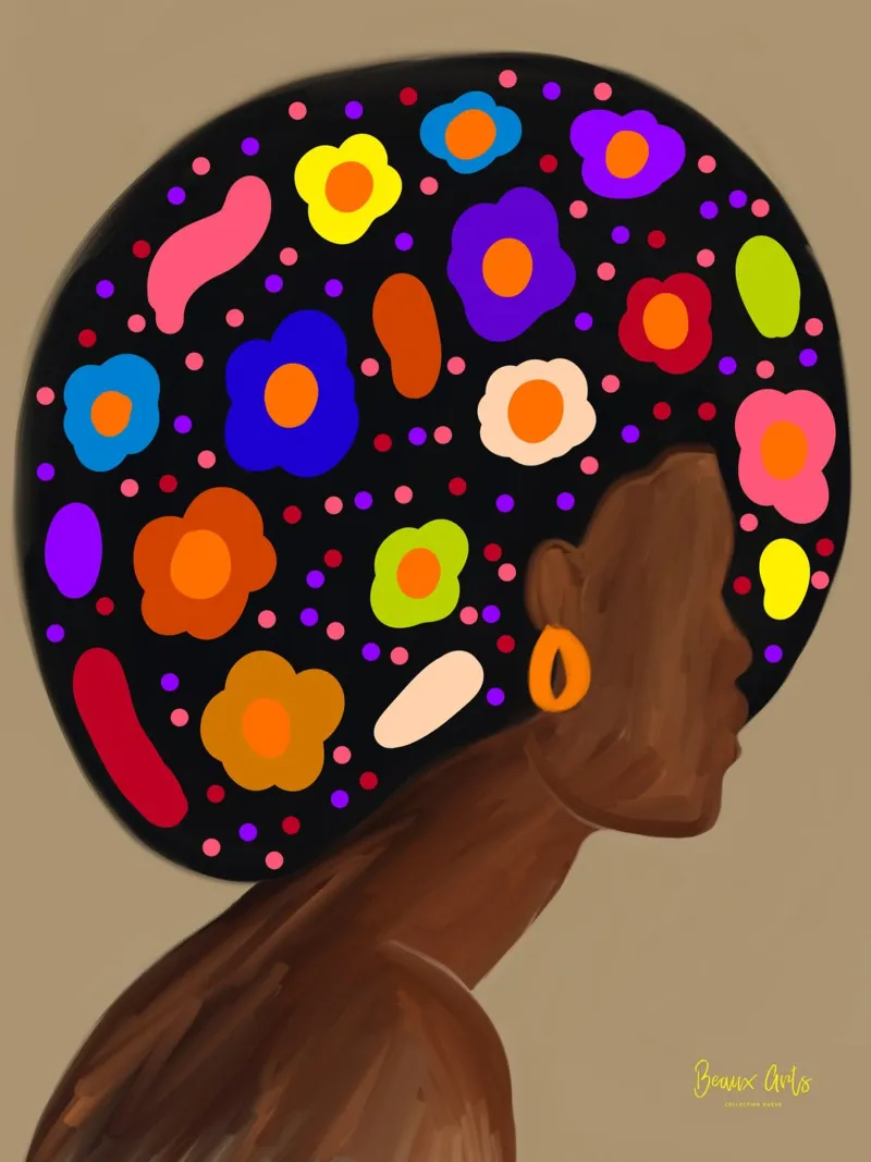 Afro Prism pellicola backlit da Mathudace Créas