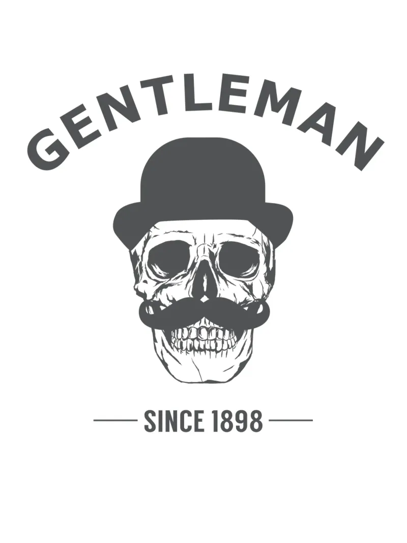 Gentleman Skull poster with plastic frame by Balazs Solti