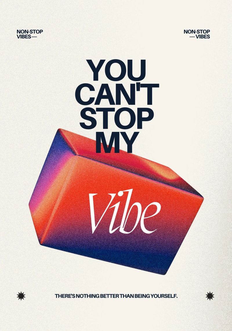 YOU CANT‘T STOP MY VIBE plexiglass da Einfach Uebel