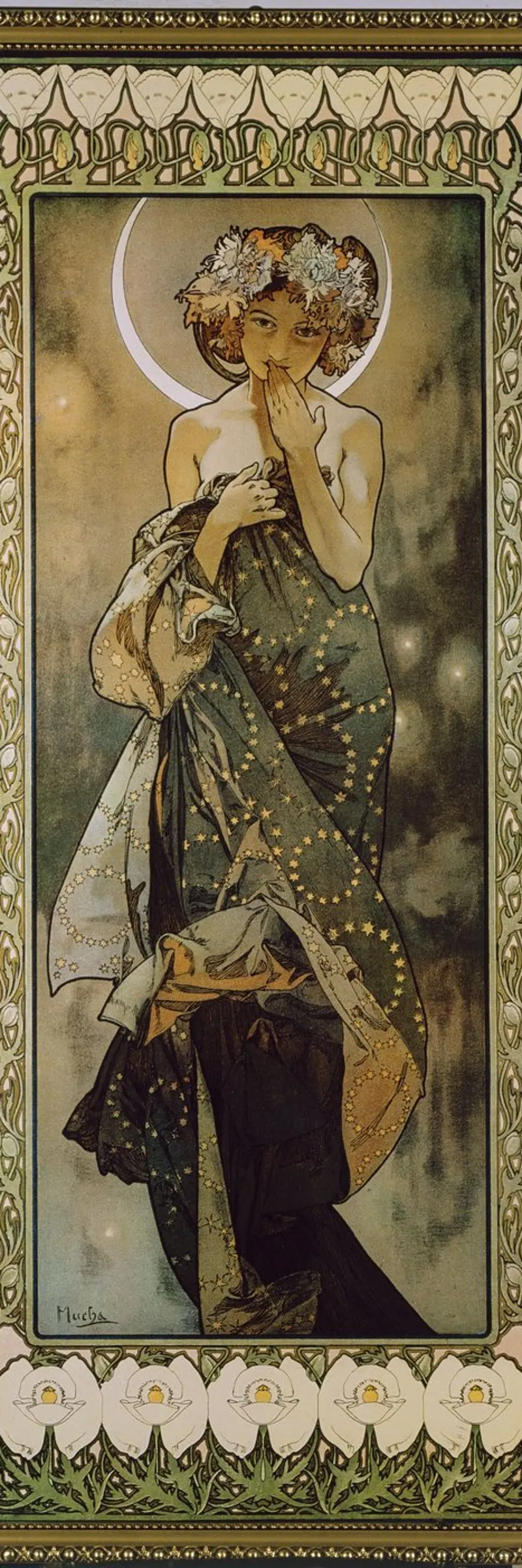 Alfons Mucha - La luna pellicola backlit da ARTOTHEK