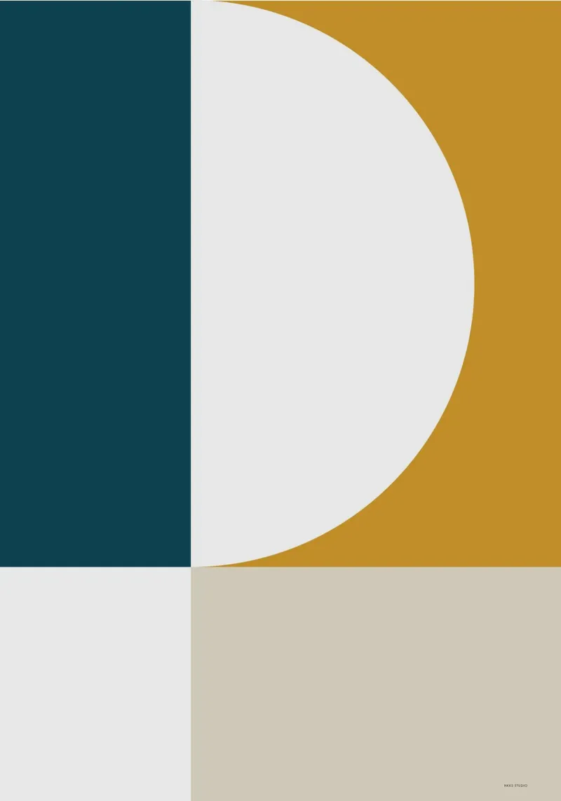 Mid Century Geometric no 13 carta hahnemühle da KHouse Studio