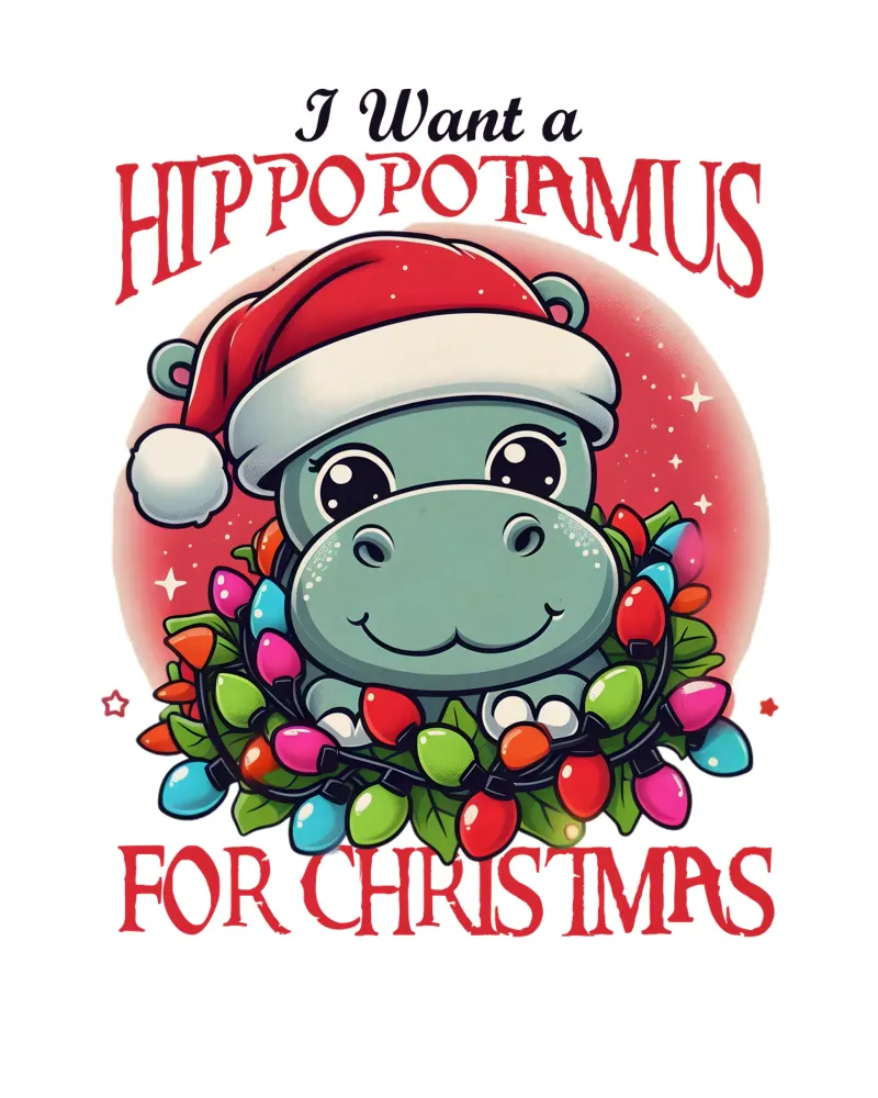 I Want a Hippopotamus for Christmas pellicola backlit da edsonramosart