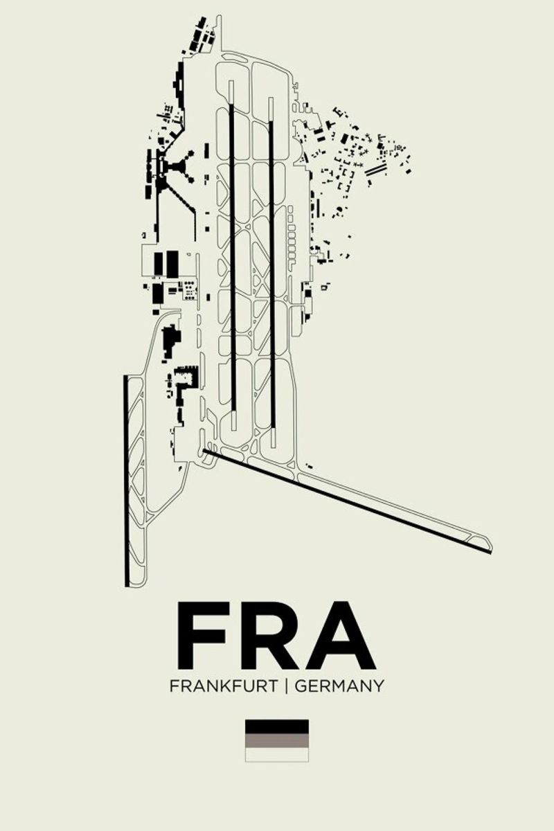 FRA Airport Frankfurt Poster von 08left