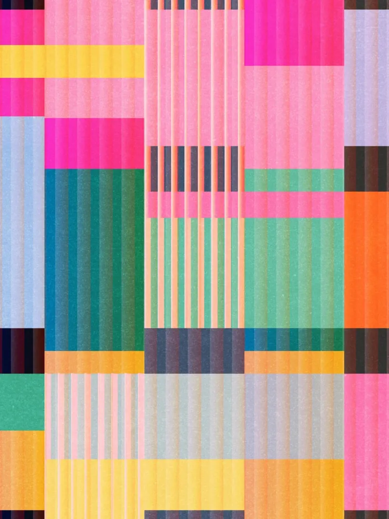Colorful Geometric Abstract Art 22 hahnemühle by Gaite