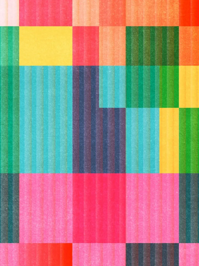 Colorful Geometric Abstract Art 23 backlit film by Gaite